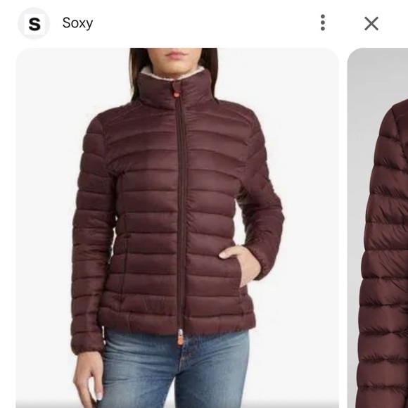 SAVE THE DUCK Jackets & Blazers - Save the Duck Camila Burgundy Coat